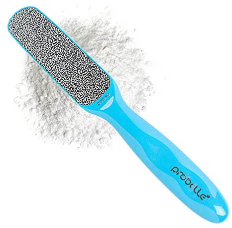 Probelle Double Sided Multidirectional Nickel Foot File Callus Remover - Immediately Reduces calluses and Corns to Powder for Instant Results, Safe Tool (Blue)