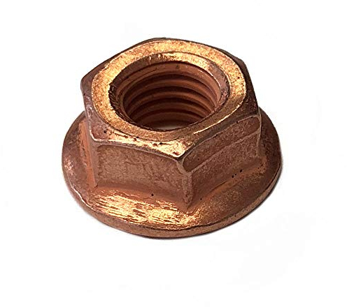 Auspuffmutter M7-16 Stück Stahl verkupfert SW 11 Kupfermuttern DIN 6927 Kfz