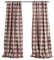 Elrene Farmhouse Living Grainger - Tenda oscurante per finestra, motivo a quadri, in poliestere, lino, rosso, 132 x 213 cm (larghezza x lunghezza), confezione da 1