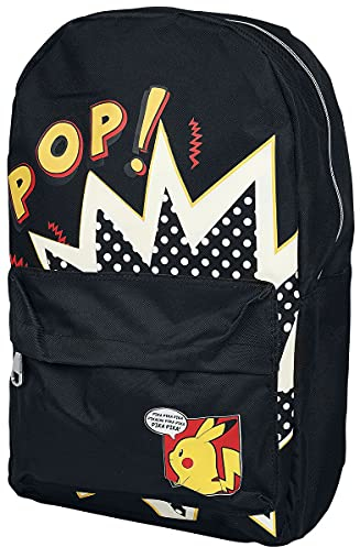 Difuzed Pokemon - Pop Black Screen Printed Backpack, Unisex-Erwachsene Rucksack, Black, One Size
