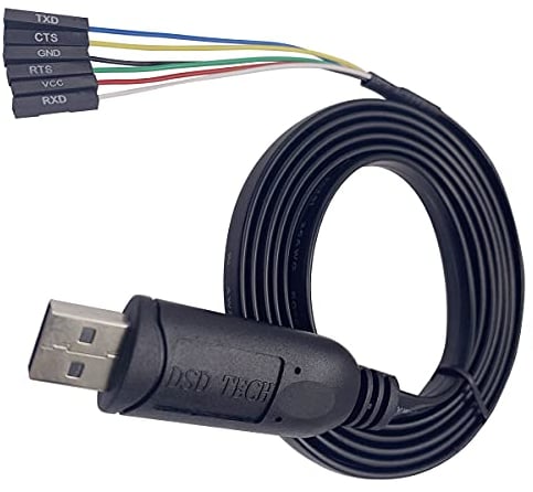 DSD TECH SH-U09G USB a TTL Cable serie FTDI FT232RL IC incorporado 1.8M / 5.9FT
