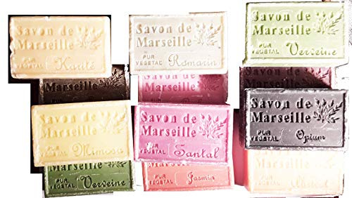 Stock 50 Pezzi Saponetta di Marsiglia Profumata 125g con olii essenziali (leggermente danneggiati) sapone di marsiglia naturale savon de marseille