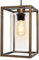 Long Life Lamp Company Antique Brass Lantern Ceiling Pendant Light Rectangular Frame with Clear Glass Shade Heritage Vintage M0155F
