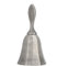 Handglocke Schulglocke Mahlzeitglocke Tischglocke Klassische Metallhandglocke Kreative Bar Handbell Abendessen Handbell für Home Bar Hotel Theke Empfang Restaurant Hochzeitsveranstaltungen(Silber)