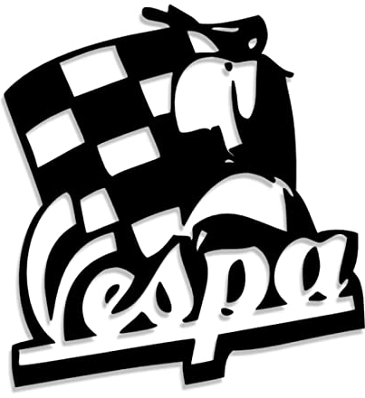 Decus Shop Vespa Rennflage 3158 // Sticker Aufkleber vers. Größe Farbe