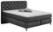 Möbel Jack Boxspringbett Polsterbett Doppelbett | 180x200 cm | Stoff | Grau | Tonnentaschenfederkernmatratze | Härtegrad H3