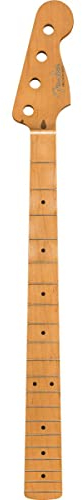 Fender Neck, Road Worn® '50's Precision Bass® Neck, 20 Vintage Frets, Maple, C Shape