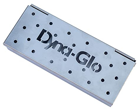 Dyna-Glo DG9SB-D Räucherbox aus Edelstahl, mit Scharnier, silberfarben