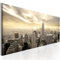 B&D XXL - Akustikbild New York Bilder Akustikschaum Hochleistungsschallabsorber Schallschutz Leinwand 1 tlg Wandbild Raumakustik Schalldämmung NY City Stadt d-B-0081-b-b