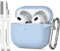 MHYALUDO Custodia per Airpods 3a generazione 2021,Custodia protettiva in morbido silicone per Airpods 3 con LED visibile sulla parte anteriore,con kit di pulizia,Azzurro cielo