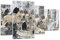 Mehrteilige Bilder auf Glas Rudel Wölfe Winter Glasbild 120x70cm Wandbilder Dekoration Wohnzimmer Schlafzimmer Küche Set 4 teilige Groß Wanddeko Bild im Glas Wand Kunstdruck Art Modern GDL120x70-4357