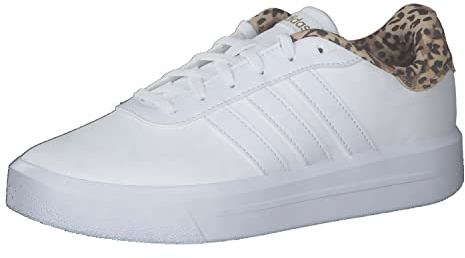 adidas Femme Court Platform Shoes, Cloud White/Gold Metallic, 40 2/3 EU