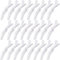 Ondder Lot de 24 pinces à cheveux professionnelles pour coiffage, coloriage, coupe – Grandes pinces crocodiles pour femmes, hommes, filles, adolescents – Blanc