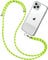 Drucilla Phone Lanyard, Adjustable Universal Cell Phone Cord Strap, Phone Tether, Crossbody Neck Strap Necklace Phone Compatible with Most Smartphones, with Keychain and Patch, Green