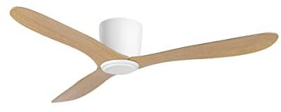 SWING FANS Titanium 42, White Body - Teak Blade