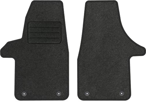 TEXER Textil Fußmatten Passend für Volkswagen Transporter T5 Multivan Caravelle 2003-2015 ANTHRAZIT