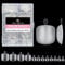 UNA GELLA Faux Ongles Pieds Carrés Courts, 312 Pièces 12 Tailles Capsules Américaines pour Ongles d'Orteils en Gel Souple Transparents pour Extensions Pédicure DIY & Nail Art