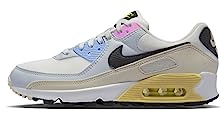 Nike Herren Air Huarache Run PRM Laufschuhe, Hellblau, Weiß, Schwarz, Beige, Gelb, 37.5 EU