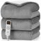 EHEYCIGA Electric Heated Blanket Throw, Heating Blanket Timer with 6 Heating Levels & 10 Hours Auto Off, Soft Warm Cozy Electric Over Blanket for Sofa, Chair 130x180 cm