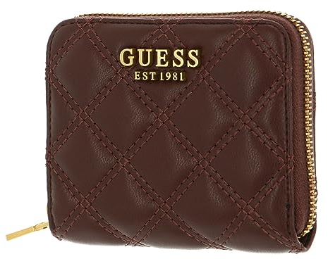 GUESS Giully SLG Small Zip Around Wallet Burgundy