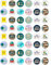 48 World Book Day Edible Wafer Paper Round Cake Toppers Decorations
