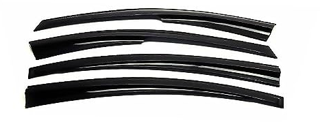 OMAC Windabweiser Regenabweiser kompatibel mit Opel Mokka 2012-2020 Acryl Dunkel 4X