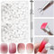 300 Nail Art Schwämme und 4 Krallen Nail Sponge Metall-Greifer für Ombre und Gradient Nageldesign, Nagelkunst-Schwamm Pinsel, Maniküre Zubehör für Nägel, Nail Art Schwämme für Babyboomer Effekte DIY