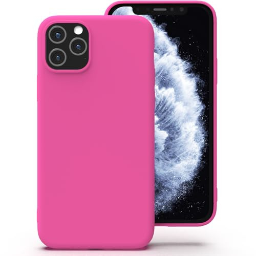Zuvirelx Silikon Handyhülle für iPhone 11 Pro Max Hülle, Weiches Griff, Dünne, Minimalistisch, Stoßfest, rutschfest, Taschenpassend - Diva Rosa