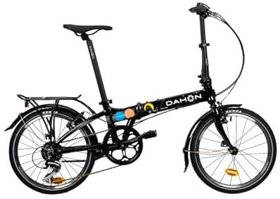 Dahon klappfahrrad Erwachsene Mariner D8 40-Jahr-Edition,Faltrad 20 Zoll hochwertiger Aluminiumrahmen, 8 Speed Gears Folding Bike Schwarz