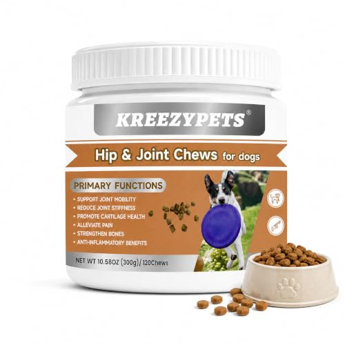 Integratore Articolazioni Naturale per Cani - 120 Compresse Masticabili con Glucosamina, Condroitina, MSM & Artiglio del Diavolo - Supporto per Mobilità Sana e Ossa Forti - 300g