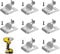 8 Pack Belt Clip Fit for Dewalt N26824, Tool Belt Drill Clip with Screws Stainless Steel for Dewalt, Hook Tools for 20v Power Tools