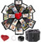 SUpoetry Explosionsbox, Überraschungsbox, Fotobox Geschenk, Explosionsbox Geburtstag, Foto Sechseck-Box, mit Bänder, Doppelseitiges Klebeband, Herzen, Perfekt für Hochzeiten, Valentinstag, Jubiläen