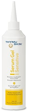 THYMUSKIN Sensitive Serum Gel (1 x 200 ml) | Serum zur Anwendung bei diffusem Haarausfall und kleinen, kahlen Stellen. Stimuliert den Haarwuchs