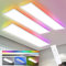 Oraymin 3x LED Panel 100x25cm Deckenleuchte Dimmbar mit RGB, 30W 3800LM Deckenlampe mit Fernbedienung, Speicherfunktion, 3000K-6500K Lampe für Wohnzimmer Schlafzimmer Küche Büro