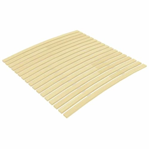 Myheimly Pappelholz Massivholz Lattenrost mit 17 Latten Zusammenklappbar Rolllattenrost Rollrost Bettrost Holzlatten Latten Rost 120 x 200 cm