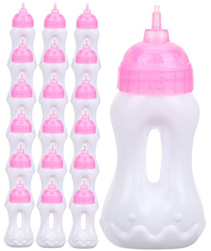 TOYANDONA 20stücke Miniatur Babypuppenflaschen Leere Milchflasche Spielzeug Für Rollenspiele Geschenkideen Für Mädchen Zubehör Kreative Spielzeugdekoration