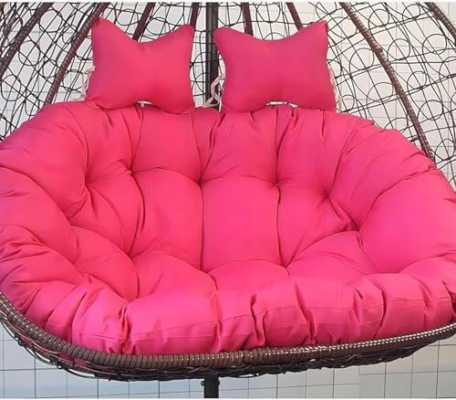 Egg Chair Swing Cushion, 2 Person Hanging Egg Chair Cushion Replacement, Double Hanging Basket Chair Cushion, Hanging Hammock Chair Cushion(D,170 * 120cm/67 * 47in)