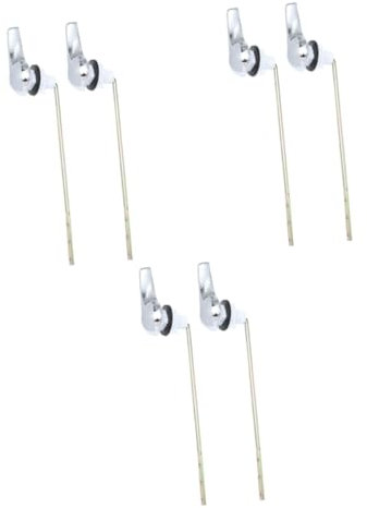 HOMSFOU 3sets Toilet Cistern Lever Replacement Professional Design Sturdy Flush Lever 2pcs*3