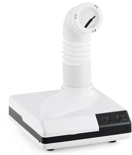 Tabletop Dental Vacuum Cleaner - 60W Portable Desktop Dust Collector for Dental Laboratory, Strong Suction for Polishing Workbench, Effective Dust Extraction System