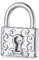 BRBRB Dije de candado vintage de plata de ley S925 - Diseño místico de ojo de cerradura - Cuenta DIY compatible con Pandora, Biagi, Troll y Chamilia | Joyería simbólica hipoalergénica
