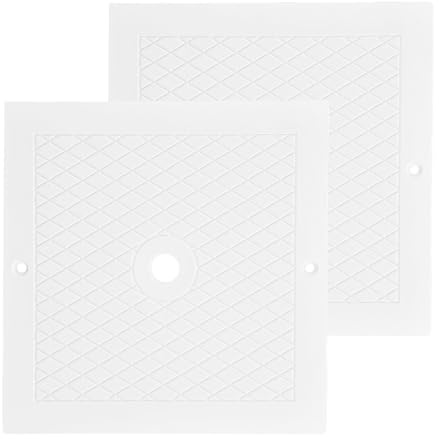 Coperchio Quadrato Skimmer, 25,5 cm / 10 Pollici Quadrato Coperchio Skimmer per Piscina Sostituzione del Coperchio dello Skimmer per Piscina SPA (Bianco*2)