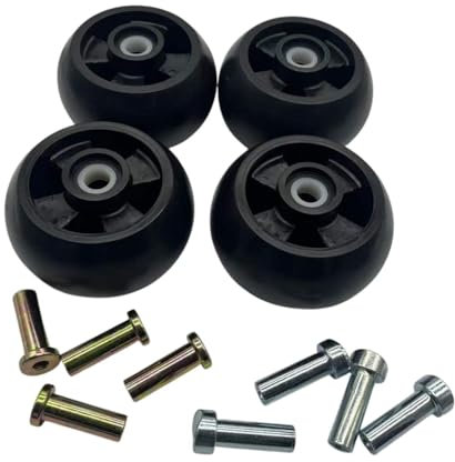 Lot de 4 roues de rechange pour tondeuse AM125172 compatibles avec tracteur de pelouse 48 54 60 62 183 cm