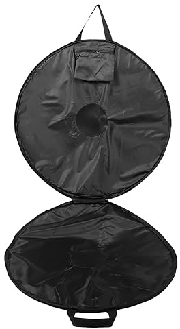 Fahrrad Aufbewahrungstasche für Ersatzräder, Rund, Oxford Stoff, Schwarz | Portable Schutztasche für Radtransport, für Rennräder und Fahrradmechaniker, Schlichtes Design