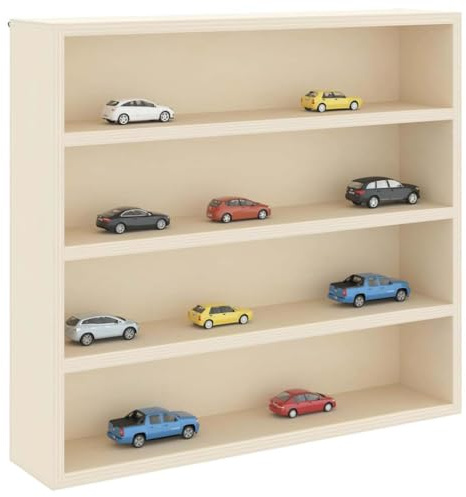 vidaXL Wall Display Case Beige 40 x 8.5 x 37 cm Engineered Wood, Living Room, Modern Wall Case, Ample Storage Solution, Elegant Display Unit, Contemporary Shelving, Sleek Organizer