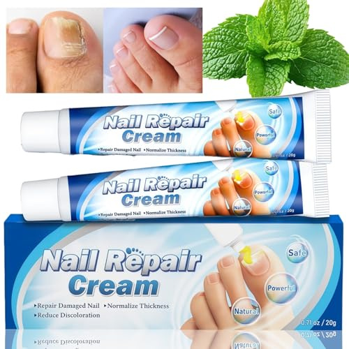 2Pcs Anti Fungal Cream,Nail Fungus Treatment for Toenail,Fungal Nail Treatment Cream,Repair Damaged Nail,Reduce Discolo/ration,Softens Thick Nails,Anti Fungal Foot Cream,Foot Fungus Treatment