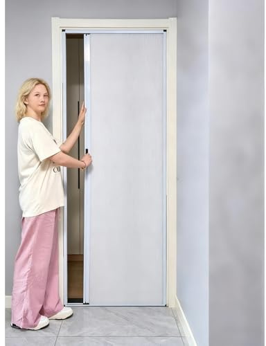 Falttüren 200 210 220 230 240 Cm Hohe Falttüren, Ohne Bohren, Ziehharmonikatür Für Küche/Bad/Schlafzimmer, Waben-Ziehharmonikatür – Hält Kalte Raumluft Fern(130x230cm)
