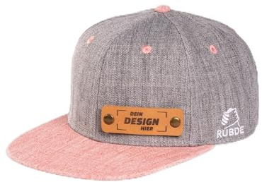 RUBDE Snapback Cap mit individualisierbaren und wechselbaren Patch Damen Herren Unisex