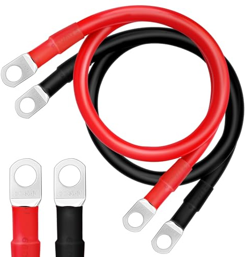 2 Stück Batteriekabel 70cm 2 AWG 35mm², 12V Auto Batterie Kabel Batterie Wechselrichter Kabel Batterie Verlängerungskabel SC35-10 für Motorrad Solar Autobatterie Massekabel Auto Usw (70CM)