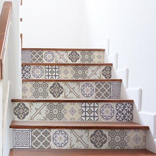 Ambiance Sticker col-stairs-ROS-A923_15x105cm_6bandes Aufkleber Treppe Fliesen, Vinyl Acryl, Land, de, 6