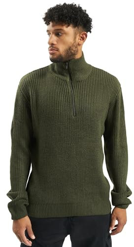 Brandit Marine Pullover Troyer, Farbe: Olive, Größe: M48-50
